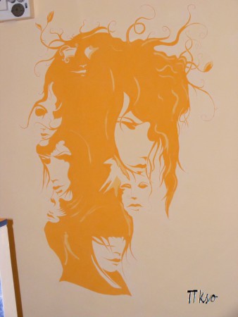 Doamnele  -Pictura pe perete Hol